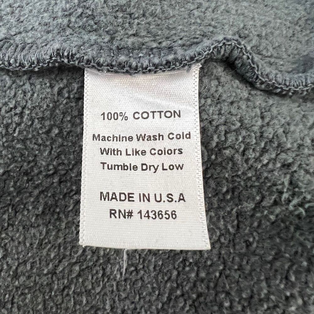 Joah Brown Gray Cropped Turtleneck Sweatshirt Oversized Cotton M/L - Picture 6 of 6